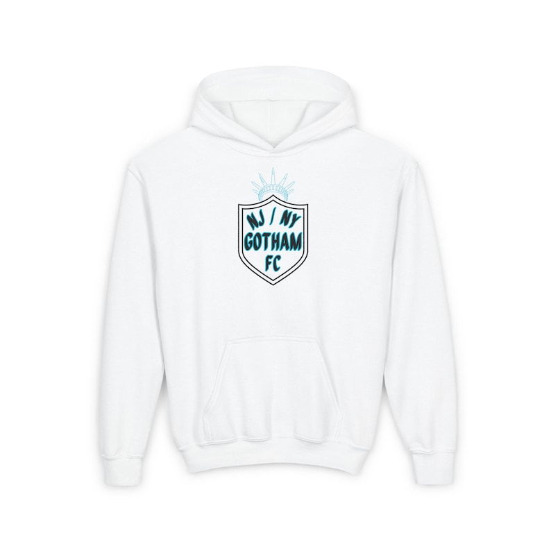 NJ/NY Gotham FC Women's Soccer Youth Hooded Sweatshirt image 1