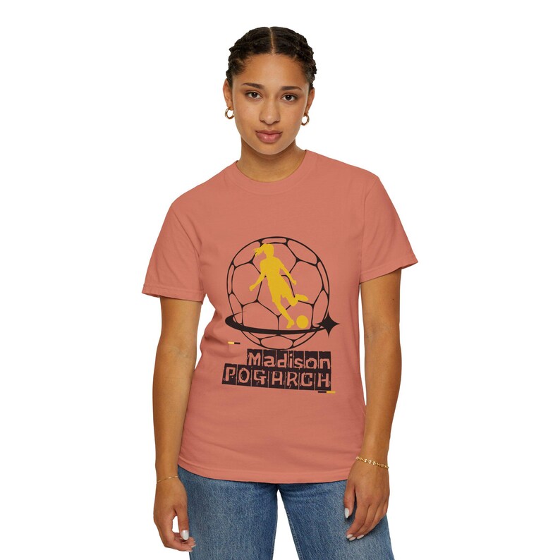 Madison Pogarch Utah Royals FC Women's Soccer Unisex Garment-Dyed T-shirt image 2
