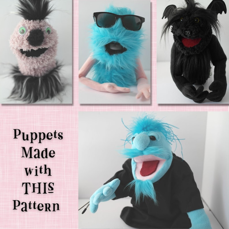 Yib Puppet PDF Sewing Pattern for Handandrod Puppet Easy Etsy