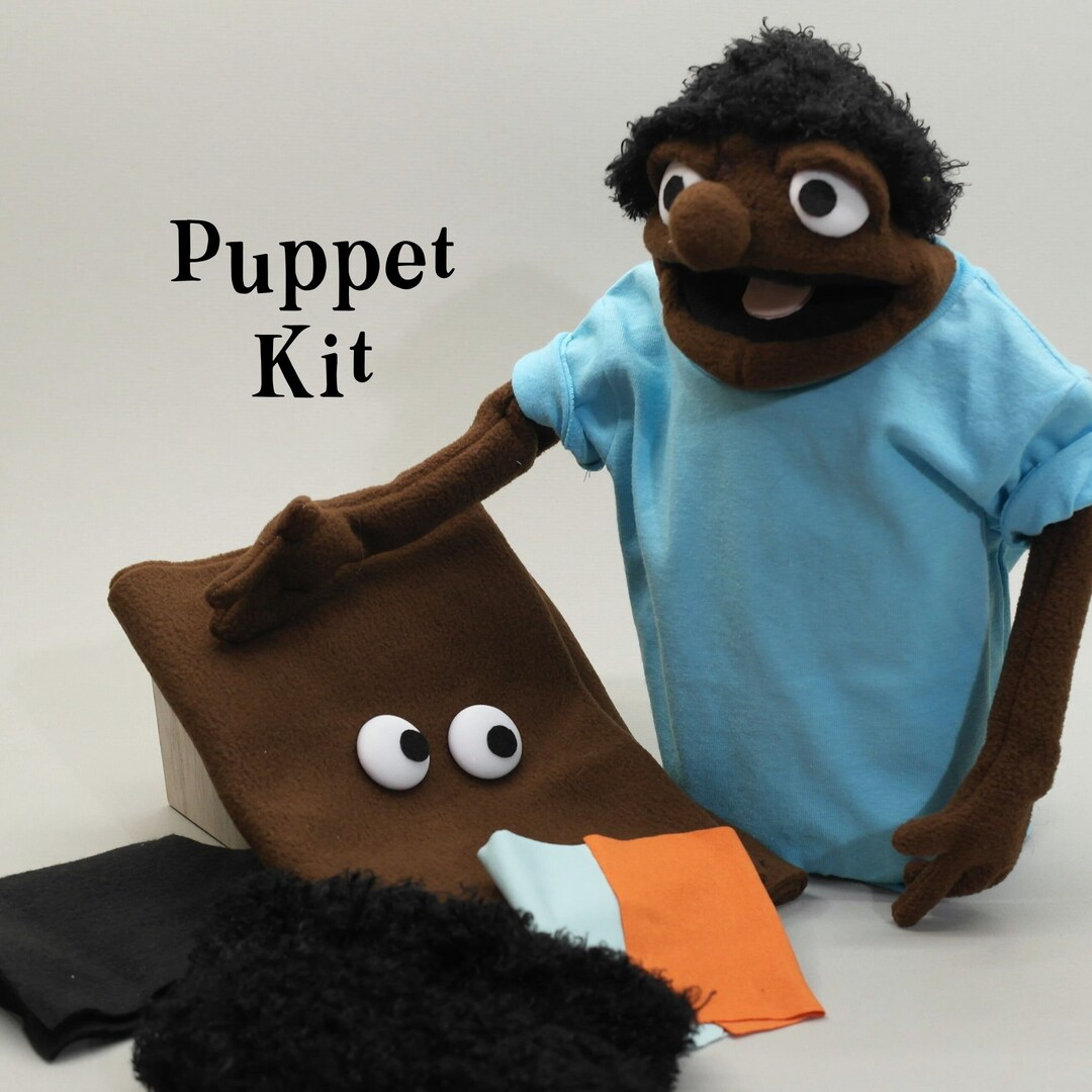 Puppet Kit for Hand and Rod Puppet, Includes Pattern and Video Tutorial