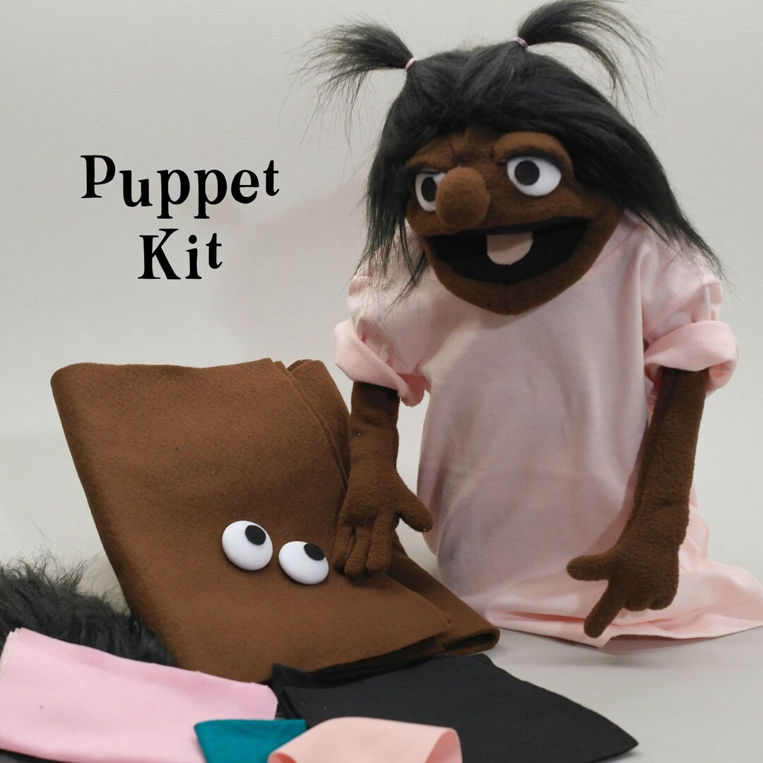 Puppet Kit for Hand and Rod Puppet, Includes Pattern and Video Tutorial