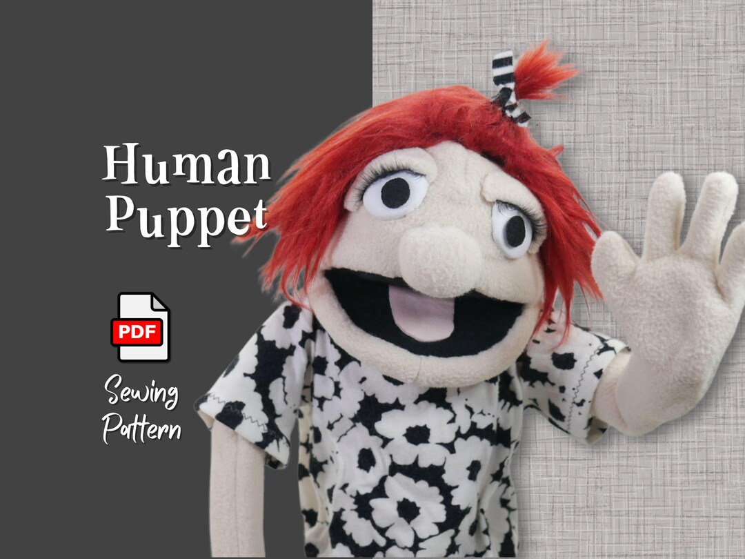 Human Hand and Rod Puppet PDF Sewing Pattern With Video Tutorial - Etsy