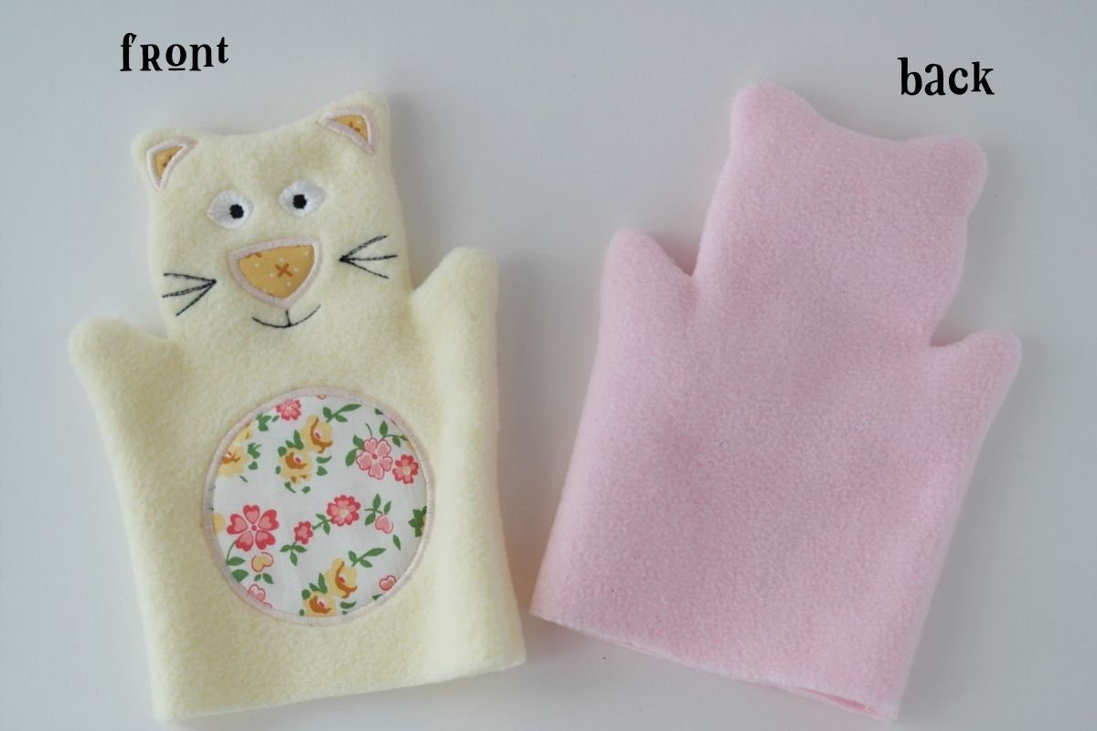 Kitty Cat Hand Puppet ITH Embroidery Pattern (digital Download) - Etsy