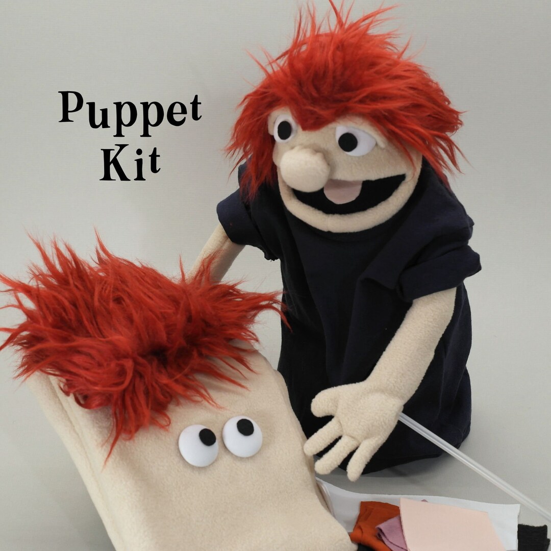 Puppet Kit for Hand and Rod Puppet Includes Pattern and Video Etsy