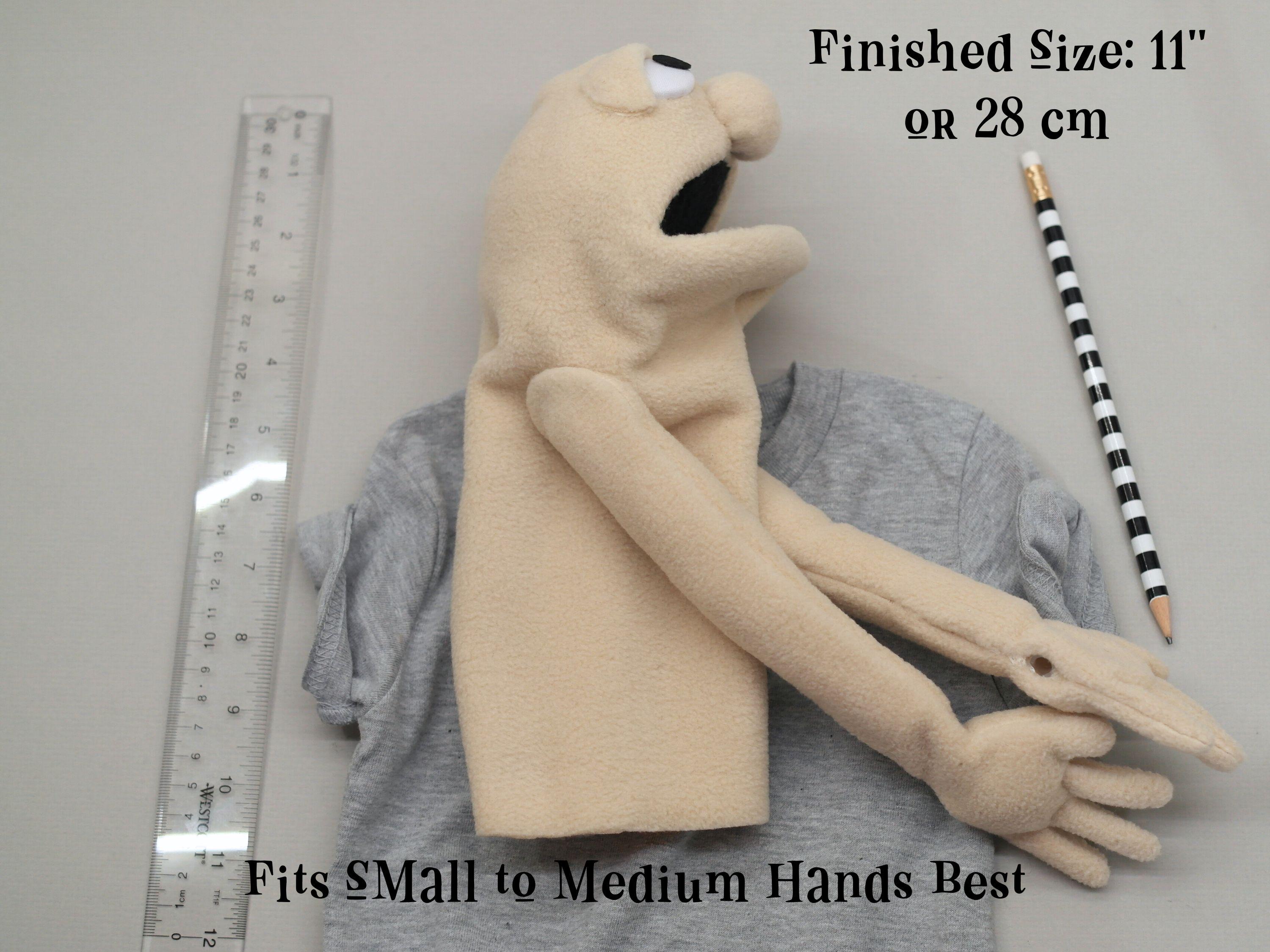 Hand Puppet Human Base Human Hand and Rod Puppet PDF Sewing Pattern With Video Tutorial - Etsy