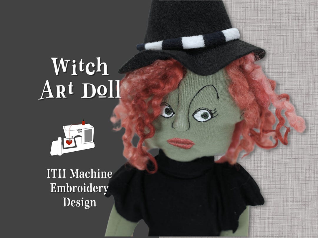 ITH Kitchen Witch Embroidery Machine in the Hoop Designs for Halloween ...