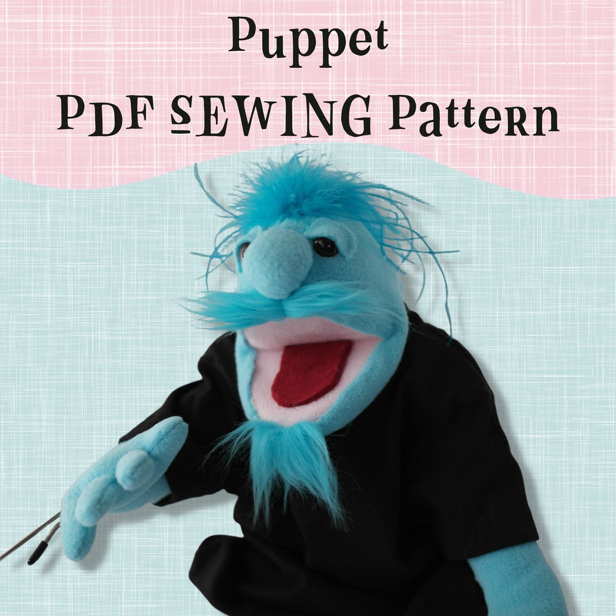 Yib Puppet PDF Sewing Pattern for Handandrod Puppet Easy Etsy Canada