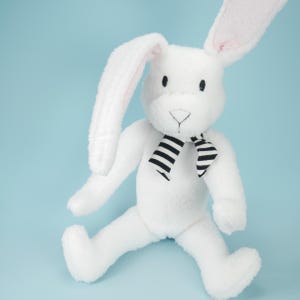 In the Hoop Jointed Bunny Rabbit Plushie for Embroidery Machines -Easter, spring softie