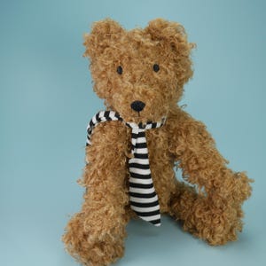 ITH Machine Embroidery Design,  Jointed Teddy Bear in classic vintage style for beginners or memory bears