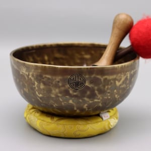 9 Inches Full Moon Singing Bowl From Nepal-Tibetan Singing bowl-Chakra Bowl-Mindfulness-Meditation-Healing Vibrations-Holistic Health