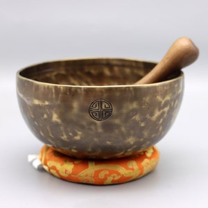 8 Inches Full Moon Singing Bowl From Nepal-Tibetan Singing bowl-Chakra Bowl-Mindfulness-Meditation-Healing Vibrations-Holistic Health