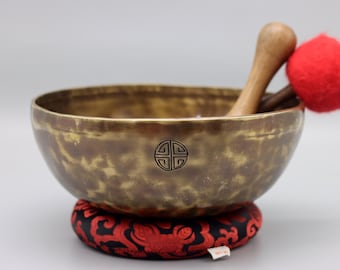 ネパール産 9 インチ フルムーン シンギング ボウル - チベット