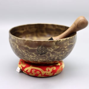 7 Inches Full Moon Singing Bowl From Nepal-Tibetan Singing bowl-Chakra Bowl-Mindfulness-Meditation-Healing Vibrations-Holistic Health