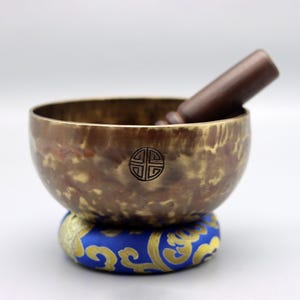 6 Inches Full Moon Singing Bowl From Nepal-Tibetan Singing bowl-Chakra Bowl-Mindfulness-Meditation-Healing Vibrations-Holistic Health