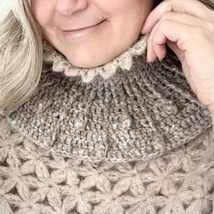 Pop Cowl Crochet pattern / Neckwarmer / winter crochet / Adult and Kid sizes / pdf download
