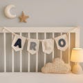 Custom Soft Letter Bunting: Minimal Baby Room Decoration product logo
