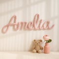 Handmade Knitted Wire Name Sign: Nursery Wall Decor product logo