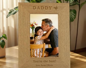 Personalisierte Papa Geschenke für Papa Fotorahmen Andenken für Papa, Vatertagsgeschenk für Papa Geburtstagsgeschenk, neuer Papa Geschenk für Papa