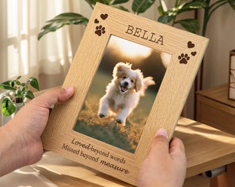 Haustier Verlust, Gedenkrahmen, In Erinnerung an Hund, Haustier-Denkmal, individuelles Erinnerungsgeschenk, Haustierliebhaber, Hundeliebhaber, Katzenliebhaber, Hundeliebhaber, Katzenliebhaber