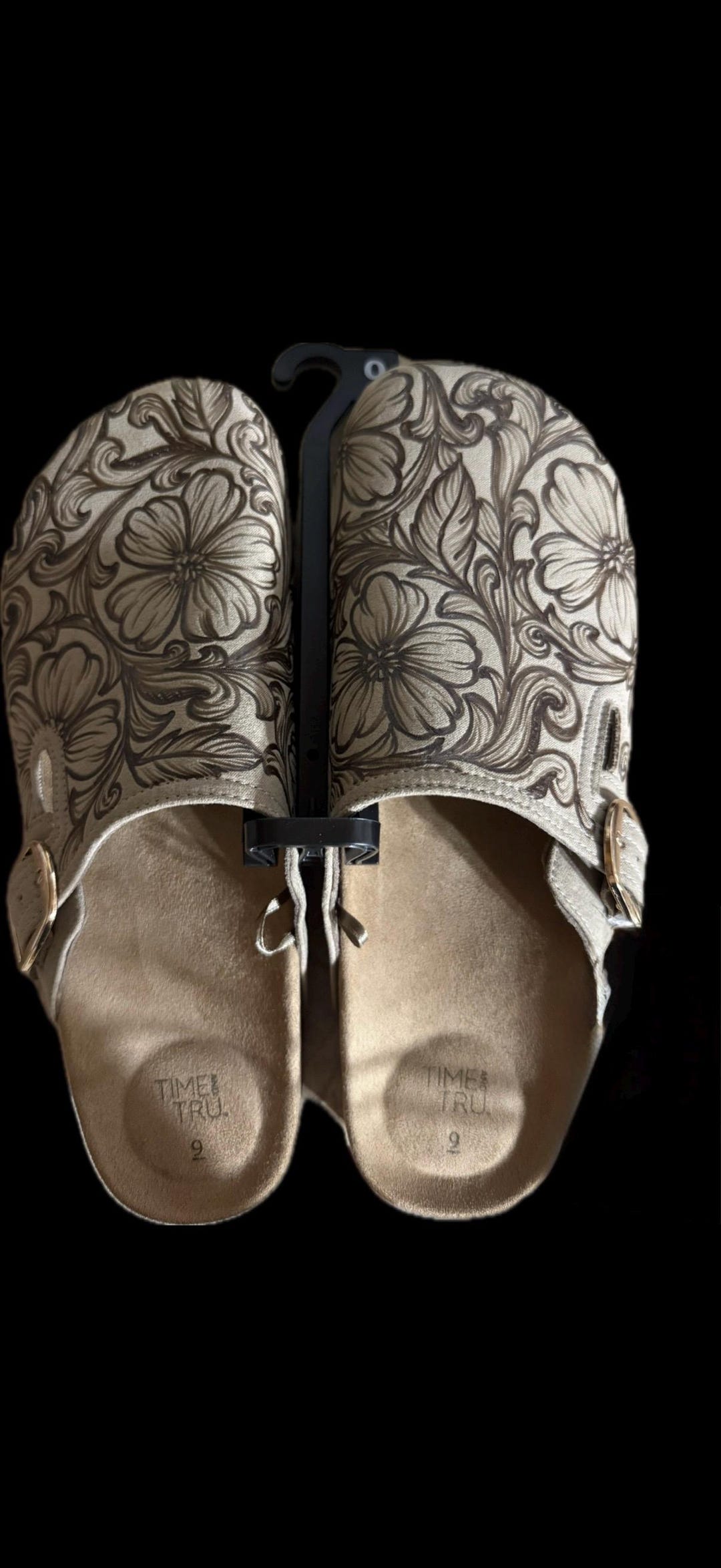 Burned Clogs With Floral Tooled Design - Etsy
