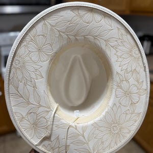 Burned Wide Brim Hat