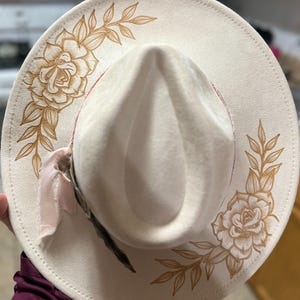 Burned Wide Brim Hat