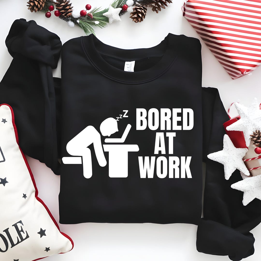 Funny Bored at Work SVG PNG, Saying for Lazy Office Humor Lovers, Lazy ...