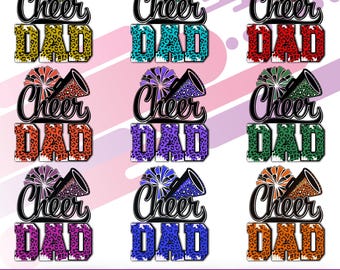 Cheer Dad Bundle PNG | Cheerleader Dad Designs (Digitaler Download)
