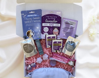 Lavender Relaxation Spa Gift Box: Self Care Pamper Set