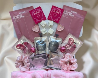 Mum & Daughter Spa Gift Box: Pomegranate Face Mask, Himalayan Salts