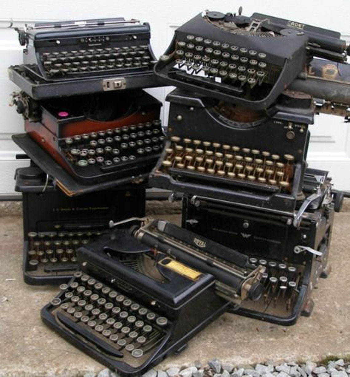 Antique Typewriter Keys. Choose Letter. Flat Backs. One White Etsy