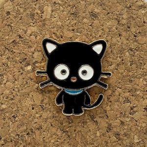 Emaille pin Cute Black Kitty - ontwerp schattig kattenliefhebber