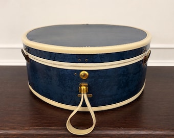 Samsonite Silhouette Round Hat Box / Train Case