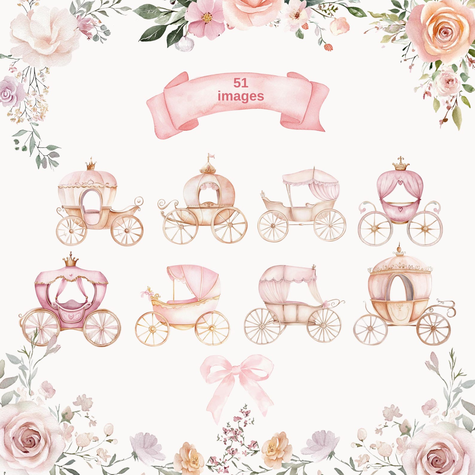 Princess Kingdom - Baby Girl Watercolor , Little Princess Clipart ...