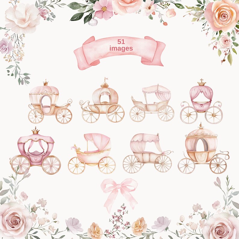 Princess Kingdom - Baby Girl Watercolor , Little Princess Clipart ...
