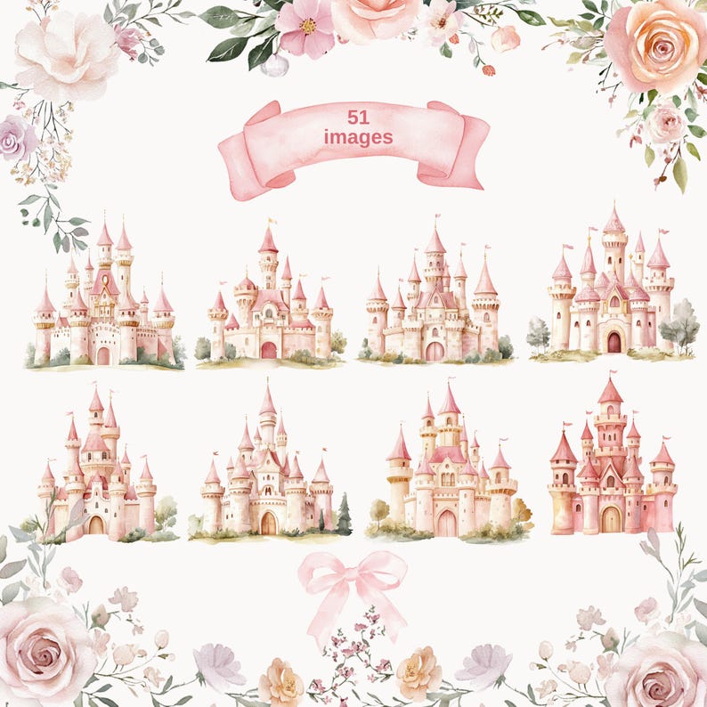 Princess Kingdom - Baby Girl Watercolor , Little Princess Clipart ...