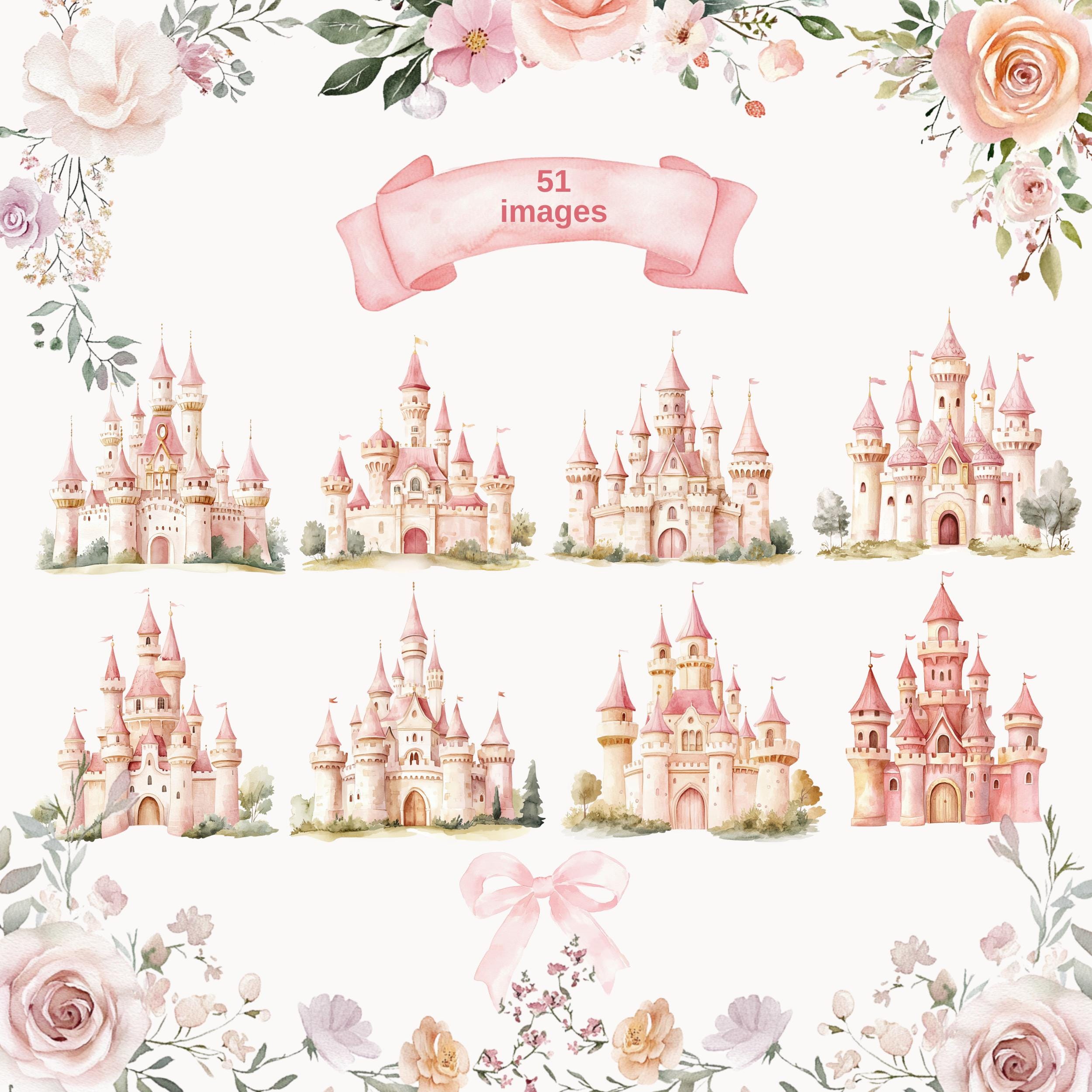 Princess Kingdom - Baby Girl Watercolor , Little Princess Clipart ...
