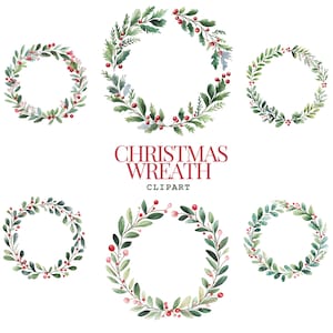 Corona navideña de acuarela, hojas de invierno, marco, arreglo de acuarela, bayas de Navidad, marco de invierno.