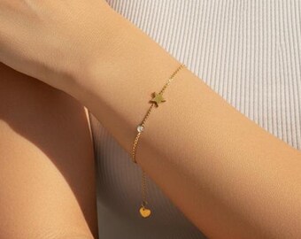 Star Bracelet, Star Jewelry, Charm Bracelet, Dainty Bracelet