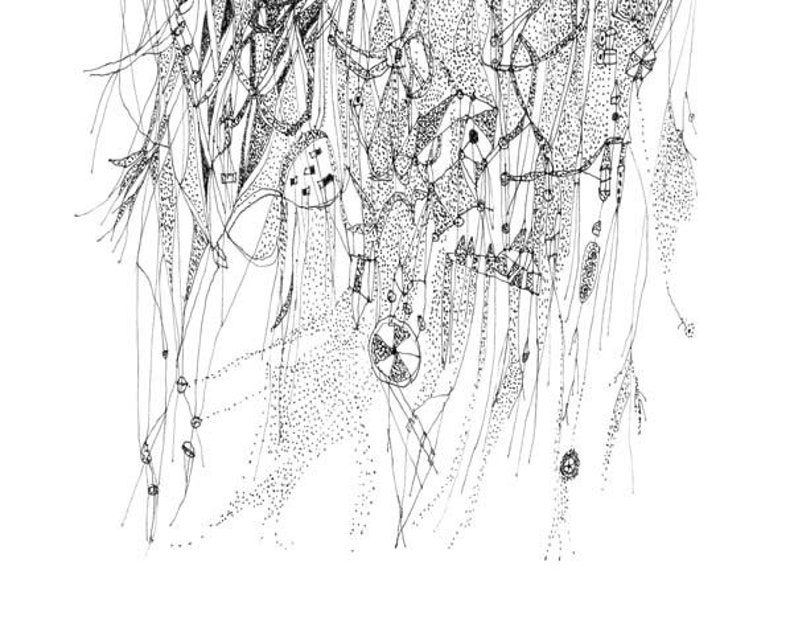 Dream of Water Art Print Black and White Abstract Art Print Etsy