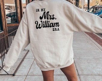 Custom 'In My Mrs Era' Sweatshirt: Bridal Shower Gift