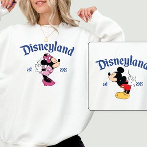 Disney Honeymoon Couple Matching Sweatshirts, Disney Mickey Minnie Hoodies, Disneyland Trip Gifts, Honeymoon Gifts, Newly Married Gifts