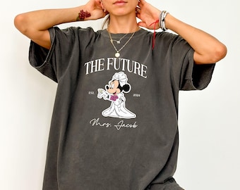 Custom Disney Future Mrs Shirt, Minnie Bride, Fiancee Gift