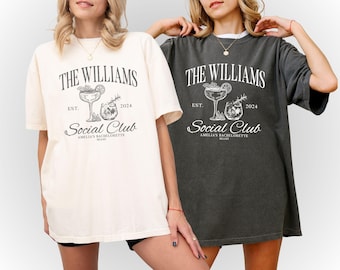 Social Club Bachelorette Shirts: Comfort Colors Bridal Party Tees