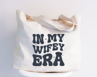 In My Wifey Era Tote Bag, Newlywed Gift