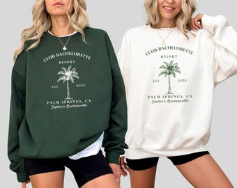 Custom Bachelorette Club Sweatshirt: Beach Bridal Party Gift