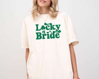 Chemise couleurs confort Lucky Bride : t-shirt EVJF de la Saint-Patrick