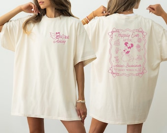 Custom Disney Bachelorette Party Shirts, Minnie Bride Bridesmaid Matching Shirts, Coquette Castle Bridal Shower