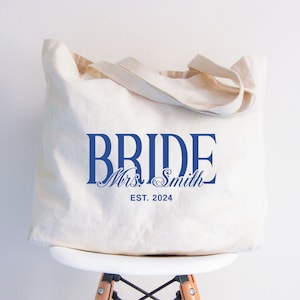 Future Mrs Canvas Tote Bag, Bride Tote Bag, Engagement Gifts, Fiancee Gifts, Bride To Be Gift, In My Bride Era Tote Bag, New Bride Gift