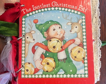 Littlest Elf Christmas Little Golden Book Junk Journal